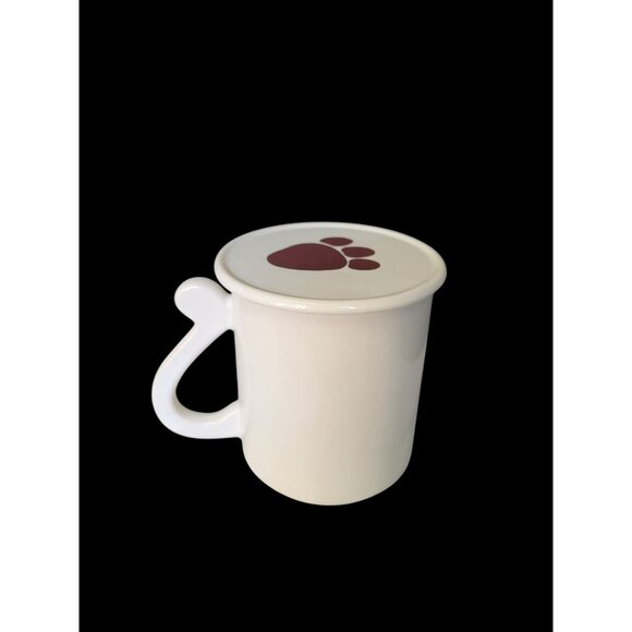 Vintage Leopard Collector Ceramic Mug With Lid By Action Japan E James - Picture 3 of 6